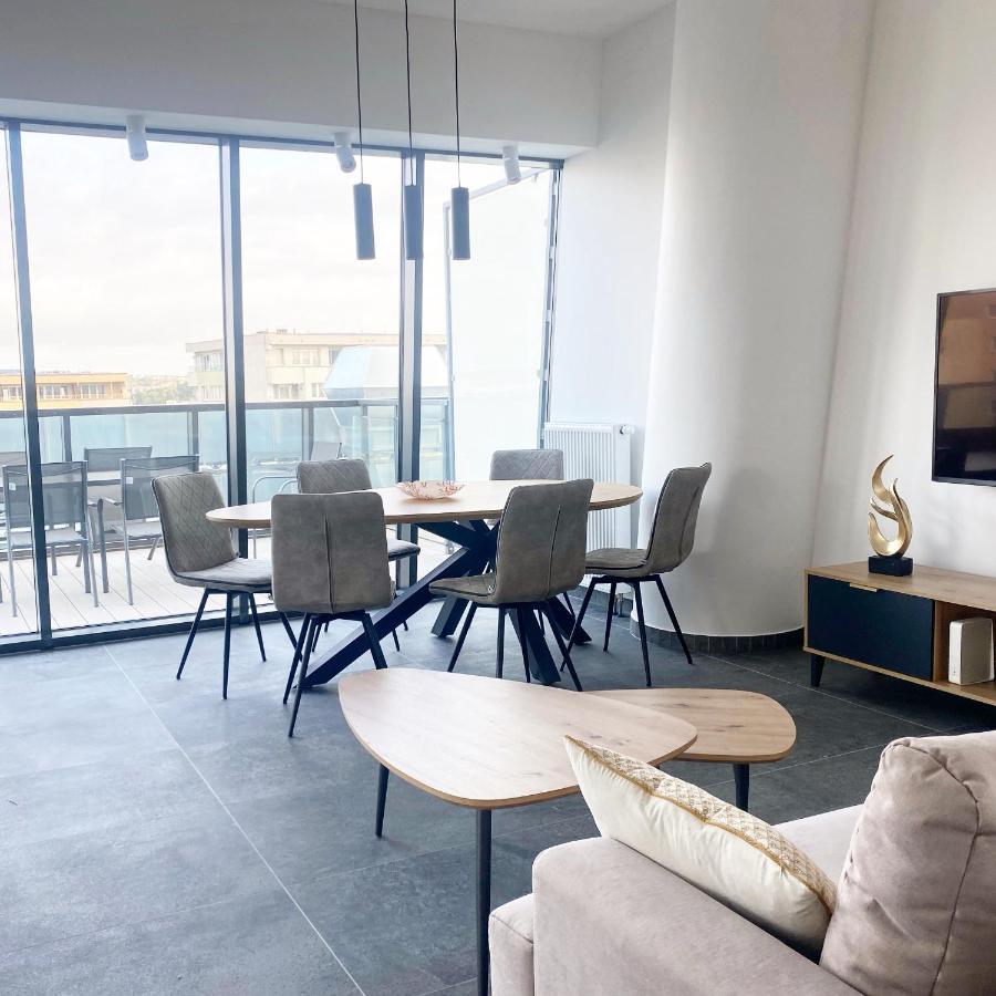 Hanza Tower Apartament Premium Plus Szczecin Bagian luar foto