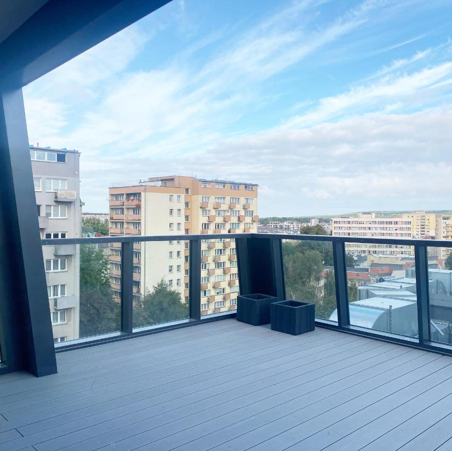 Hanza Tower Apartament Premium Plus Szczecin Bagian luar foto