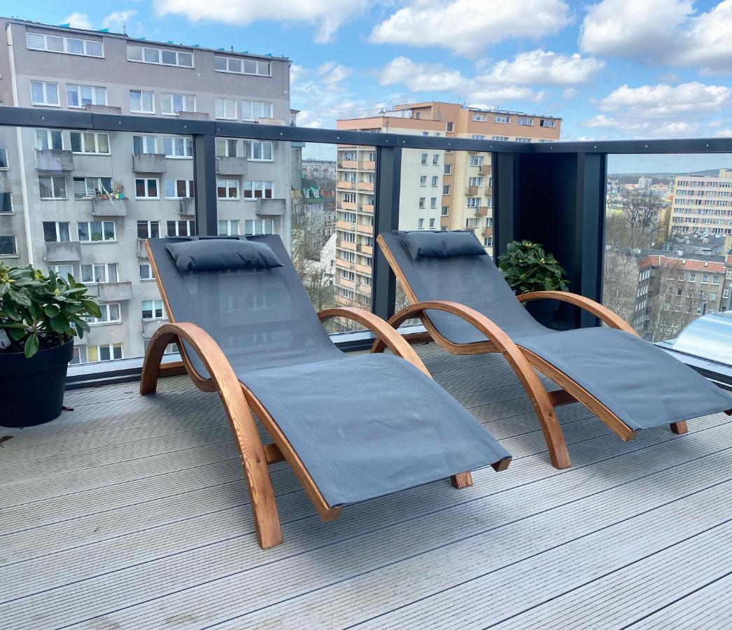 Hanza Tower Apartament Premium Plus Szczecin Bagian luar foto